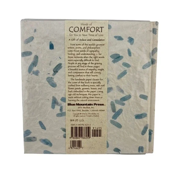 Words of Comfort Book Blue Mountain‎ Arts Collection 2002 Vintage Hardcover - Picture 2 of 13